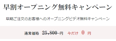 �i�i�C���E�F�f�B���O�I�[�v�j���O���[�r�[�����L�����y�[��